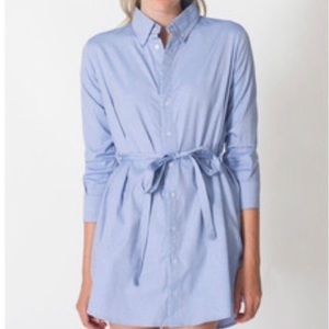 American Apparel Oxford Chambray Shirt Dress